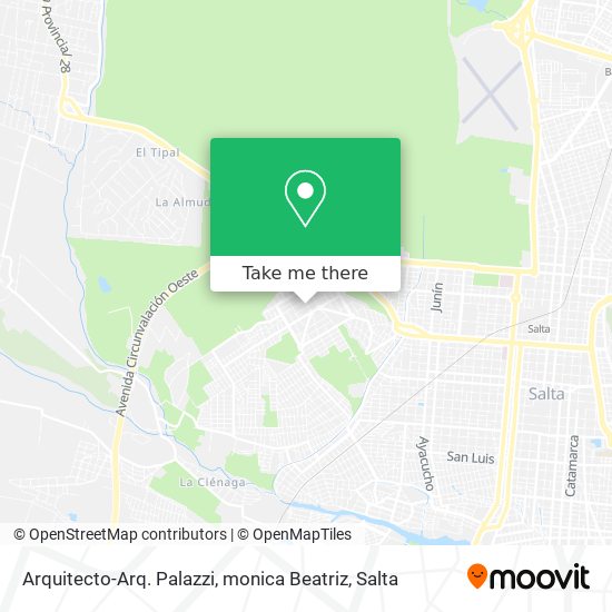 Arquitecto-Arq. Palazzi, monica Beatriz map