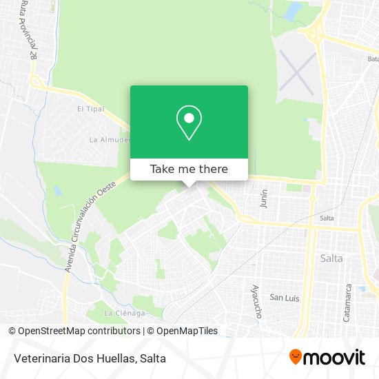 Mapa de Veterinaria Dos Huellas