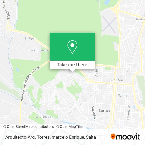 Mapa de Arquitecto-Arq. Torres, marcelo Enrique