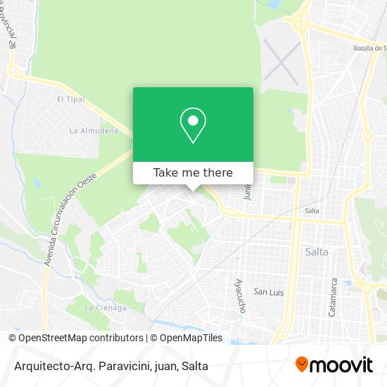 Mapa de Arquitecto-Arq. Paravicini, juan