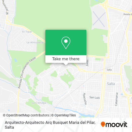 Mapa de Arquitecto-Arquitecto Arq Busquet Maria del Pilar