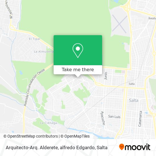 Arquitecto-Arq. Alderete, alfredo Edgardo map