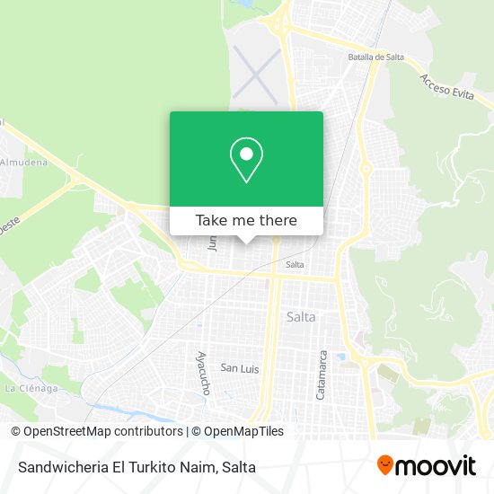 Mapa de Sandwicheria El Turkito Naim