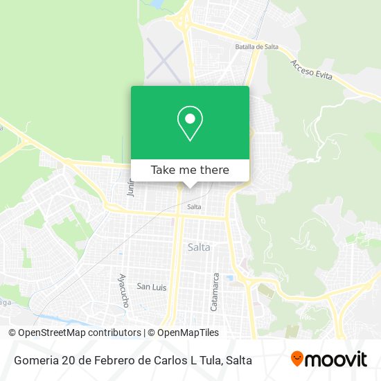 Gomeria 20 de Febrero de Carlos L Tula map