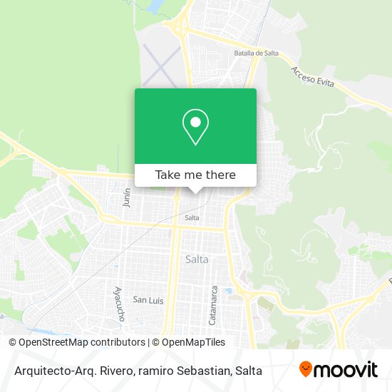 Mapa de Arquitecto-Arq. Rivero, ramiro Sebastian