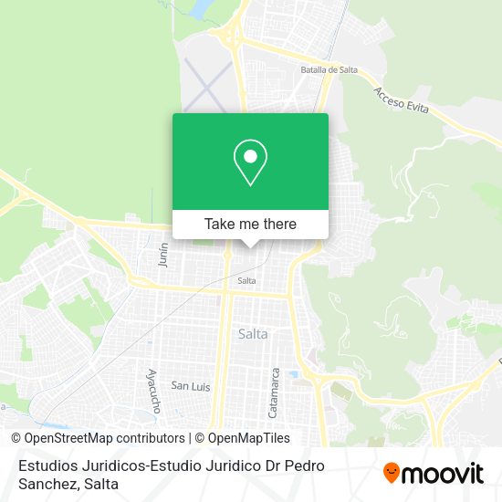Mapa de Estudios Juridicos-Estudio Juridico Dr Pedro Sanchez
