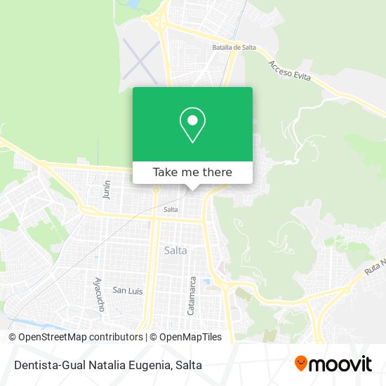 Dentista-Gual Natalia Eugenia map