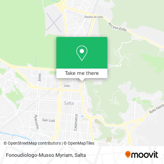 Mapa de Fonoudiologo-Musso Myriam