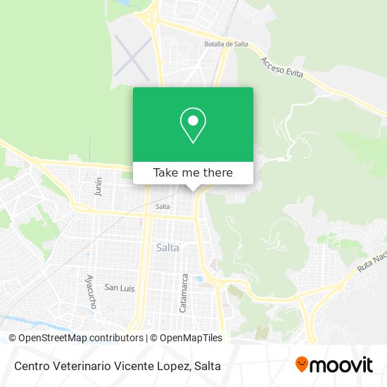 Centro Veterinario Vicente Lopez map