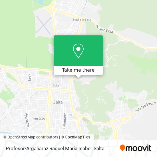 Profesor-Argañaraz Raquel Maria Isabel map