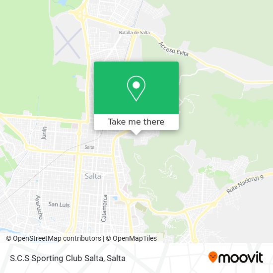 S.C.S Sporting Club Salta map