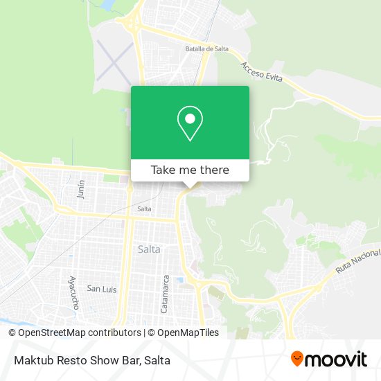 Mapa de Maktub Resto Show Bar