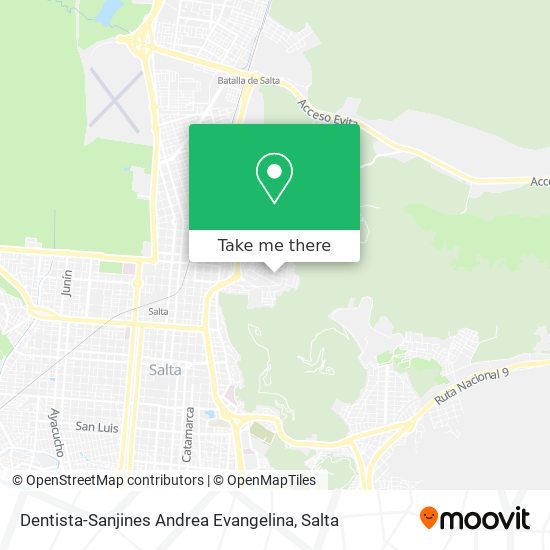 Dentista-Sanjines Andrea Evangelina map