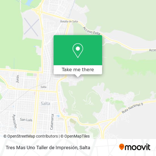 Mapa de Tres Mas Uno Taller de Impresión