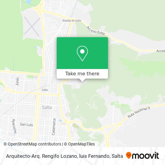Mapa de Arquitecto-Arq. Rengifo Lozano, luis Fernando