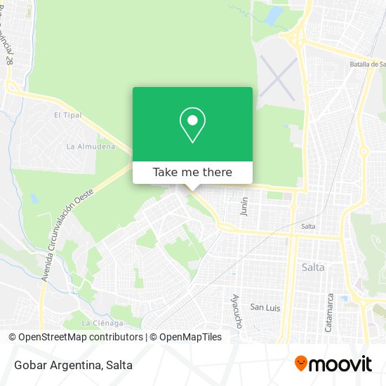 Mapa de Gobar Argentina