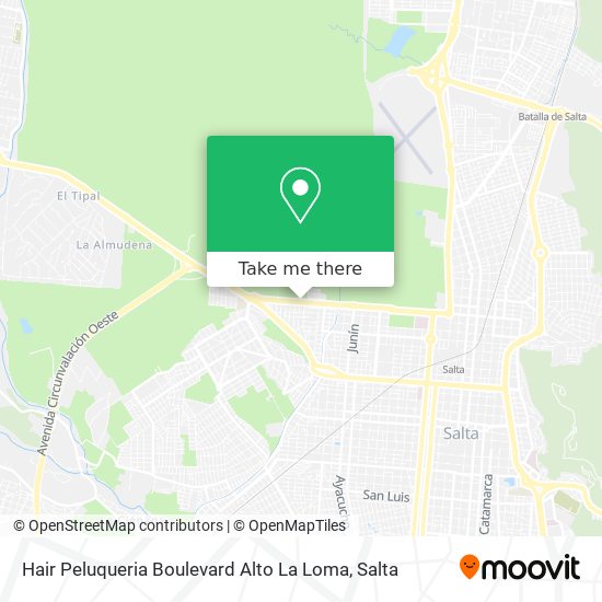 Mapa de Hair Peluqueria Boulevard Alto La Loma