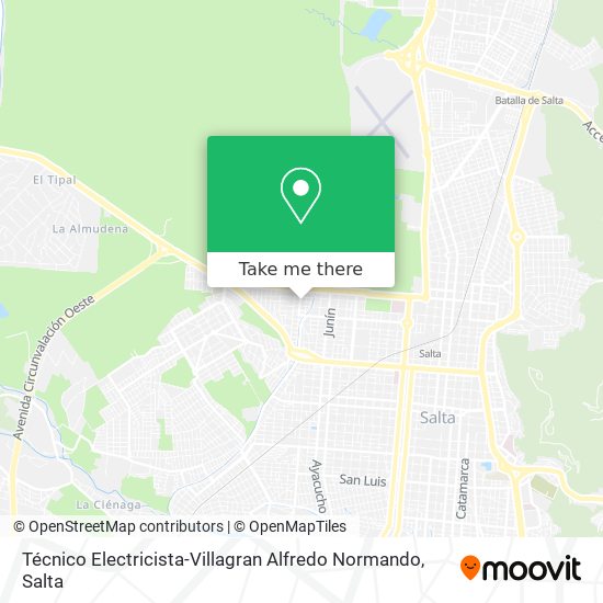 Técnico Electricista-Villagran Alfredo Normando map