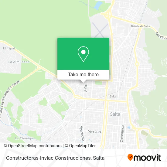 Constructoras-Invlac Construcciones map
