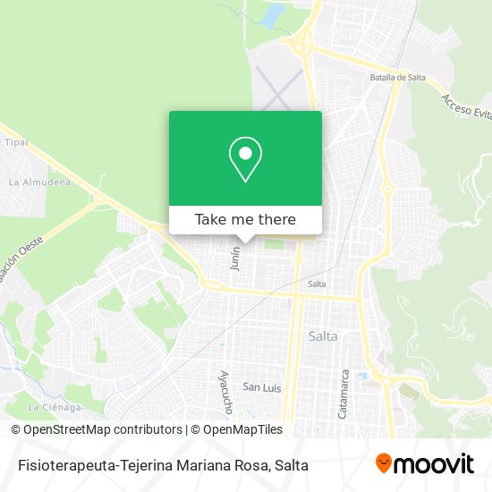 Fisioterapeuta-Tejerina Mariana Rosa map
