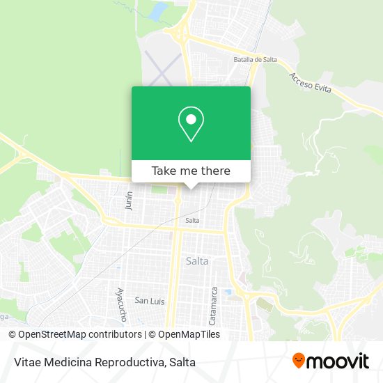 Mapa de Vitae Medicina Reproductiva