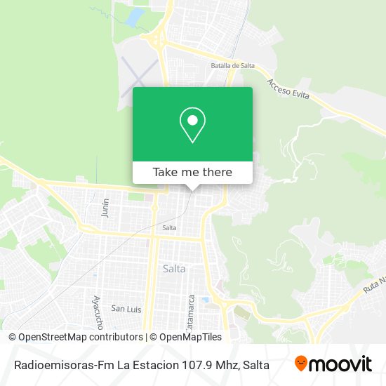 Radioemisoras-Fm La Estacion 107.9 Mhz map