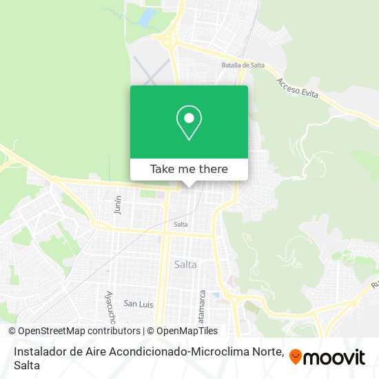 Mapa de Instalador de Aire Acondicionado-Microclima Norte