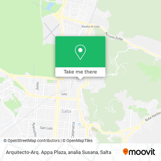 Arquitecto-Arq. Appa Plaza, analia Susana map