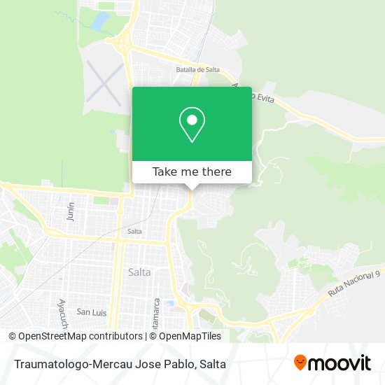 Traumatologo-Mercau Jose Pablo map