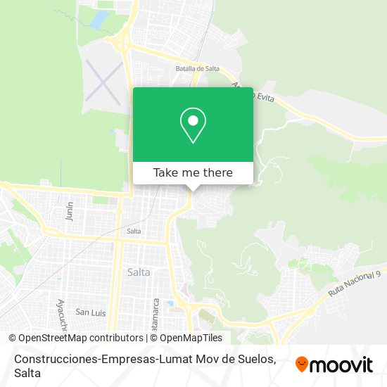 Construcciones-Empresas-Lumat Mov de Suelos map