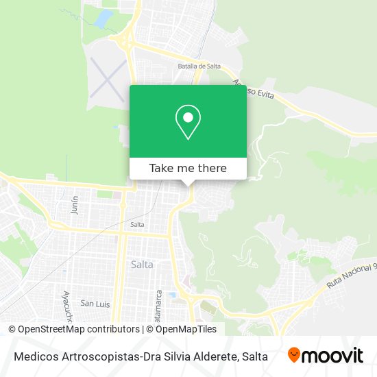 Medicos Artroscopistas-Dra Silvia Alderete map