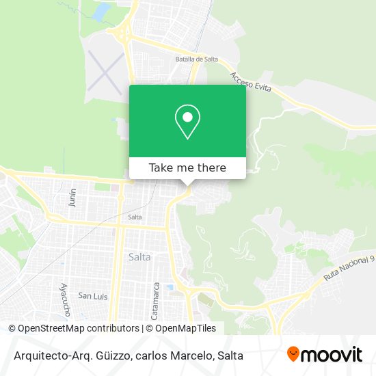 Mapa de Arquitecto-Arq. Güizzo, carlos Marcelo
