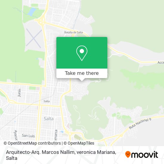 Mapa de Arquitecto-Arq. Marcos Nallim, veronica Mariana