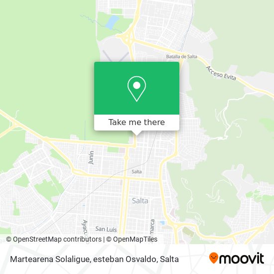 Mapa de Martearena Solaligue, esteban Osvaldo