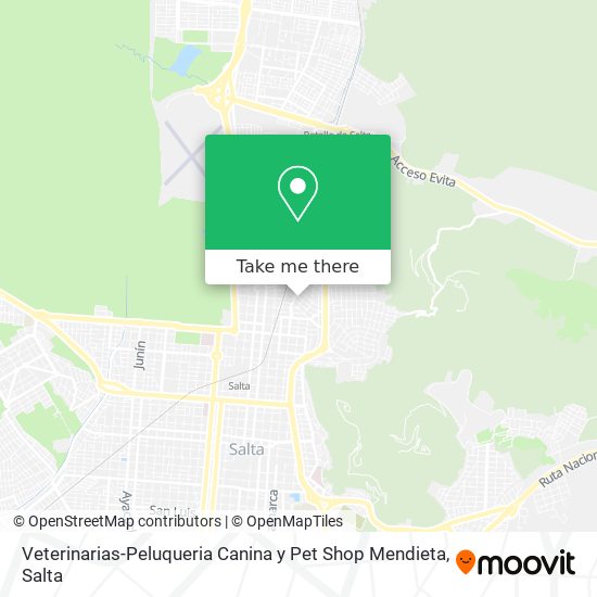 Veterinarias-Peluqueria Canina y Pet Shop Mendieta map