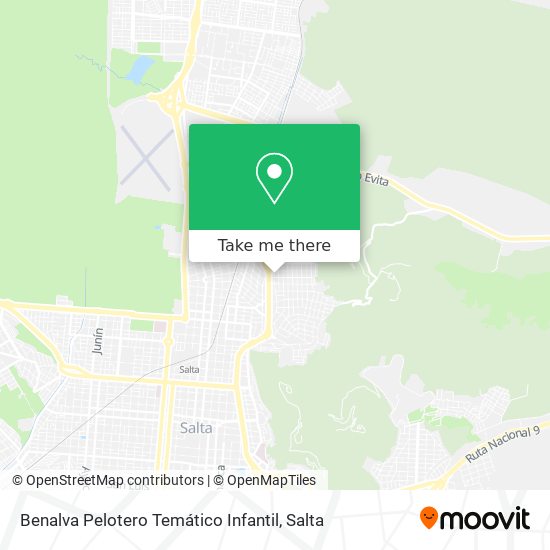 Benalva Pelotero Temático Infantil map