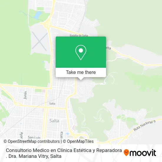 Consultorio Medico en Clínica Estética y Reparadora . Dra. Mariana Vitry map