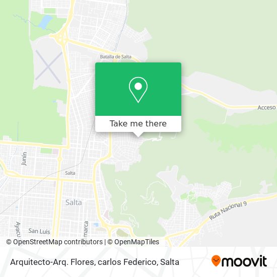 Mapa de Arquitecto-Arq. Flores, carlos Federico