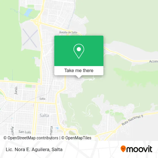 Lic. Nora E. Aguilera map