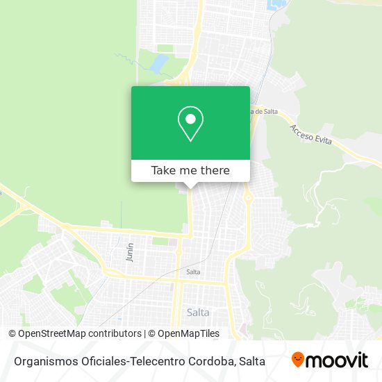 Mapa de Organismos Oficiales-Telecentro Cordoba