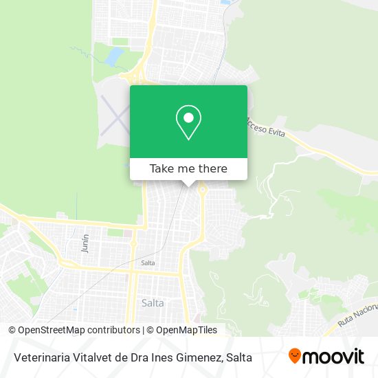 Veterinaria Vitalvet de Dra Ines Gimenez map