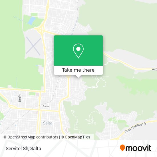 Mapa de Servitel Sh