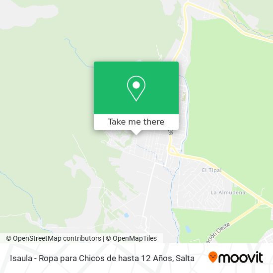 Isaula - Ropa para Chicos de hasta 12 Años map
