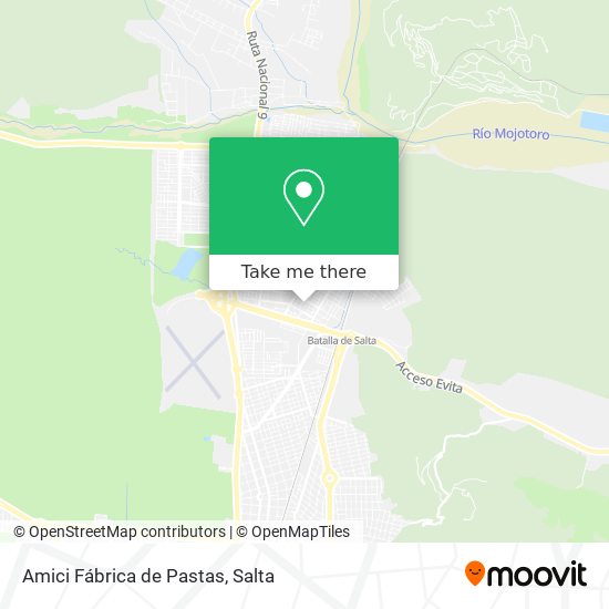 Amici Fábrica de Pastas map