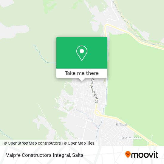 Mapa de Valpfe Constructora Integral