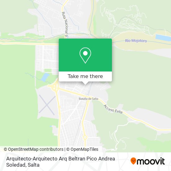 Arquitecto-Arquitecto Arq Beltran Pico Andrea Soledad map