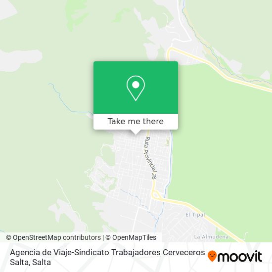 Agencia de Viaje-Sindicato Trabajadores Cerveceros Salta map