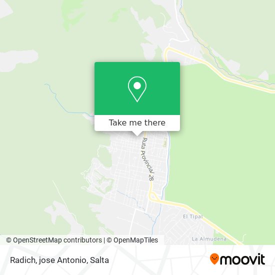Mapa de Radich, jose Antonio