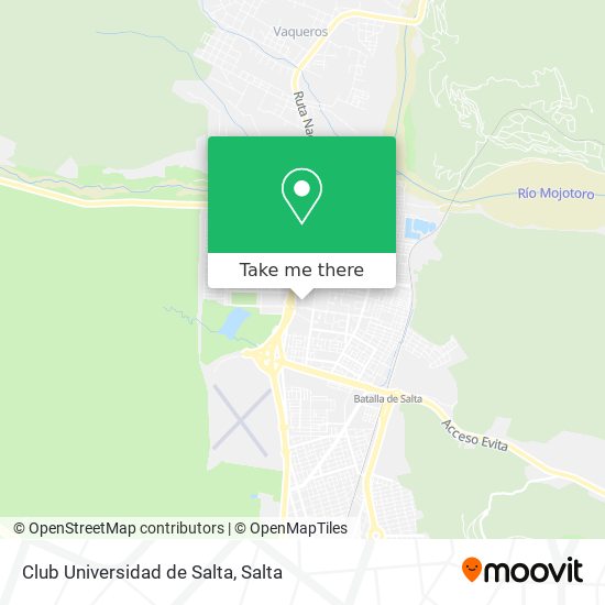 Club Universidad de Salta map