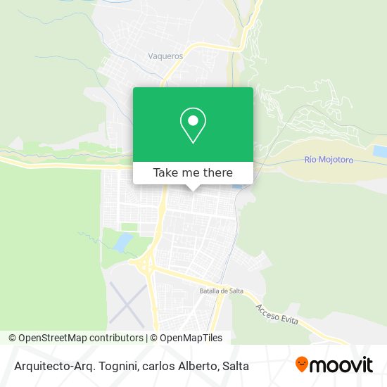 Arquitecto-Arq. Tognini, carlos Alberto map